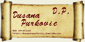 Dušana Purković vizit kartica